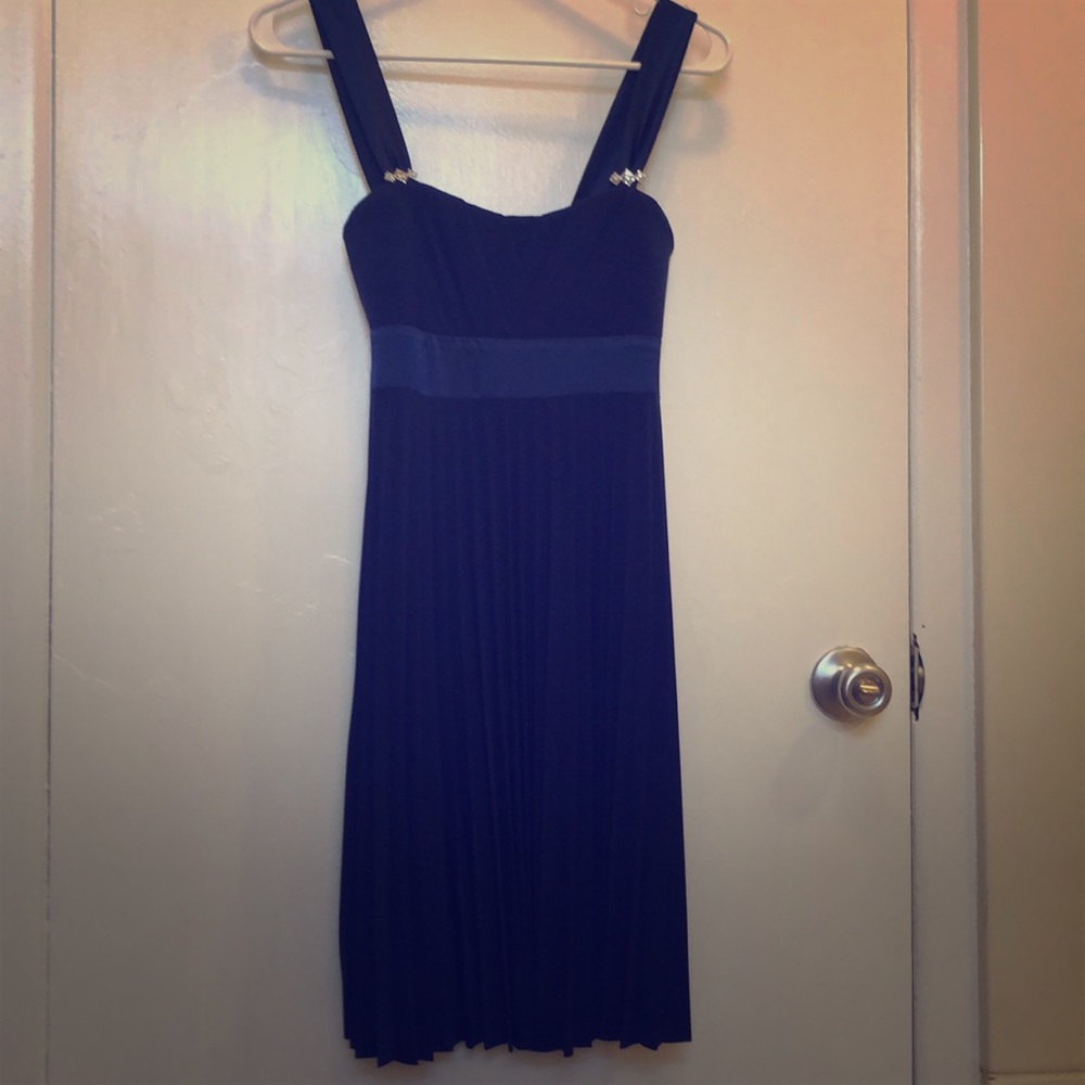 Navy Blue pleated dress size S by Taboo